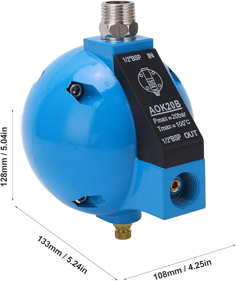 Automatic Drain Valve DN15 Aluminium Alloy Air Compressor Accessory 20bar Max Pressure Smart Drainage - Image 5