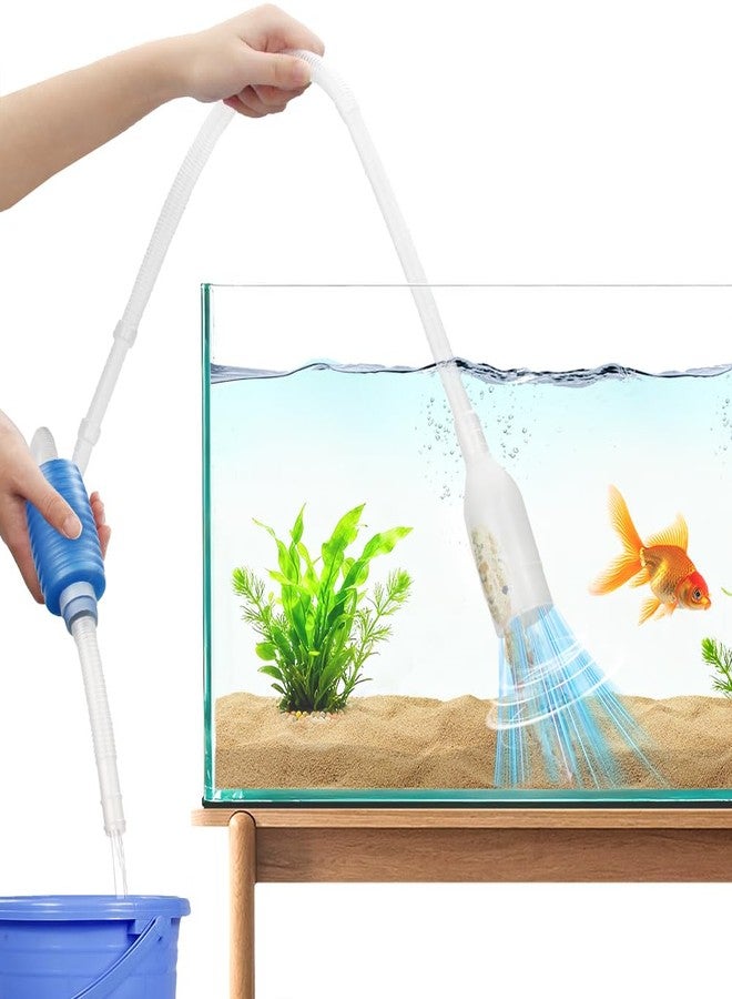 Novique Aquarium Gravel Cleaner Fish Tank Hand Siphon Vacuum Water Changer Cleaning Tools for Fish Tank - Image 1