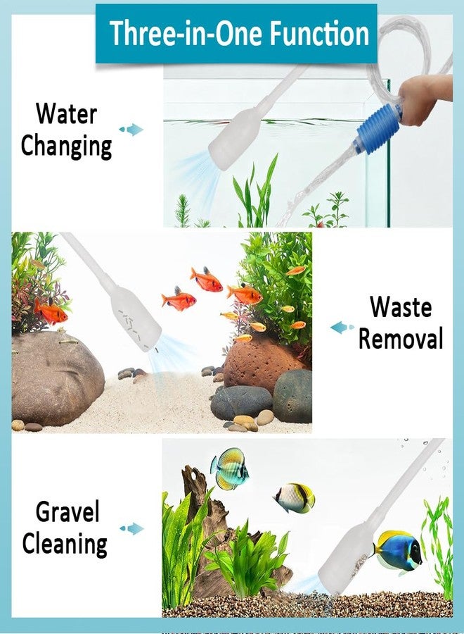Novique Aquarium Gravel Cleaner Fish Tank Hand Siphon Vacuum Water Changer Cleaning Tools for Fish Tank - Image 3