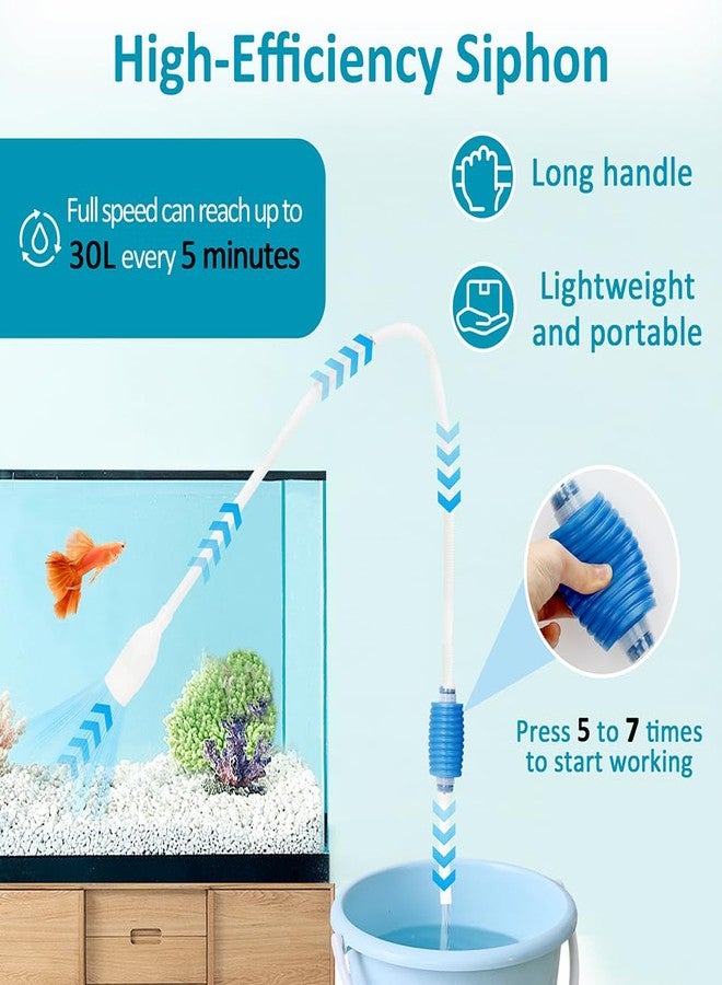 Novique Aquarium Gravel Cleaner Fish Tank Hand Siphon Vacuum Water Changer Cleaning Tools for Fish Tank - Image 4