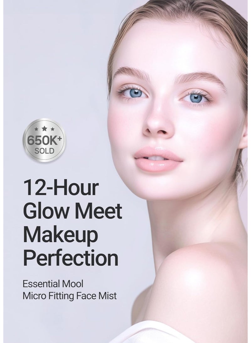 JUNG SAEM MOOL Essential Mool Micro Fitting Face Mist 1.86 Fl Oz, Ultra-Fine Hydrating Makeup Setting Spray with Thermal Spring Water, Long-Lasting Fixing Power Dewy Glow Primer, Korean Face Mist - Image 3