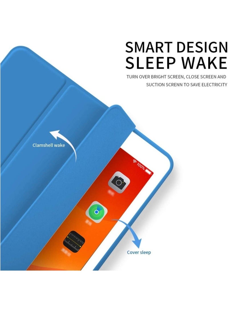 IAF iPad 9th/8th/7th Generation case (2021/2020/2019) iPad 10.2-Inch Case with Pencil Holder [Sleep/Wake] Slim Soft TPU Back Smart Magnetic Stand Protective Cover Cases  - Image 2
