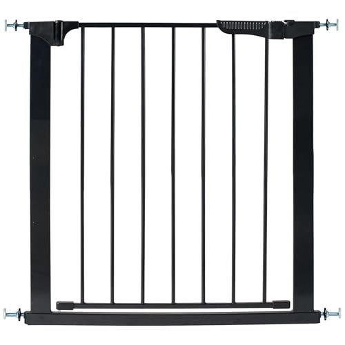 KidCo Auto Close Gateway Baby Pressure Gate No Tools or wall Cups Required Auto Close MagnetLock Stay Open Safety Gate G1101 Black - Image 1