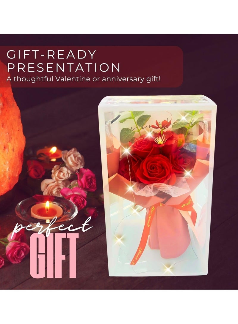 Home Smart Home Smart Bouquet Rose Flower for Gift Artificial Flower for Her Wife Mother and Friend at Anniversary Birthday Valentines Wedding or Special Occasions  - Image 4