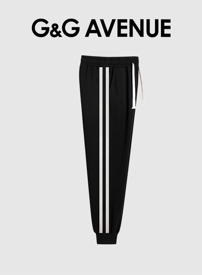 G&G AVENUE Spring and autumn New Men's Drawstring Casual Sports Pants Elastic Jogging Fashion Pure Cotton Exercise Outdoor Versatile Sports Pants  - Image 3