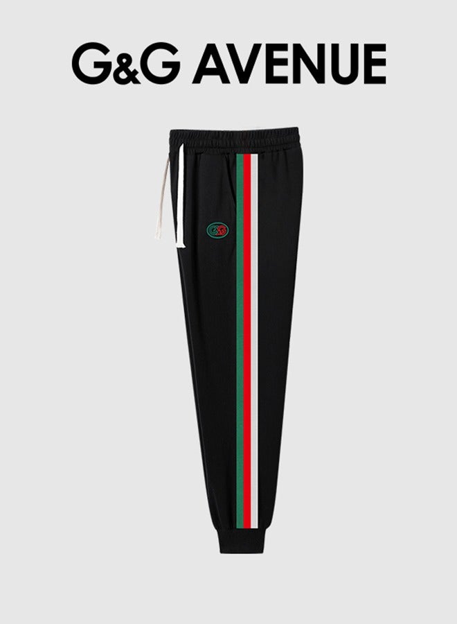 G&G AVENUE Spring and autumn New Men's Drawstring Casual Sports Pants Elastic Jogging Fashion Pure Cotton Exercise Outdoor Versatile Sports Pants  - Image 2