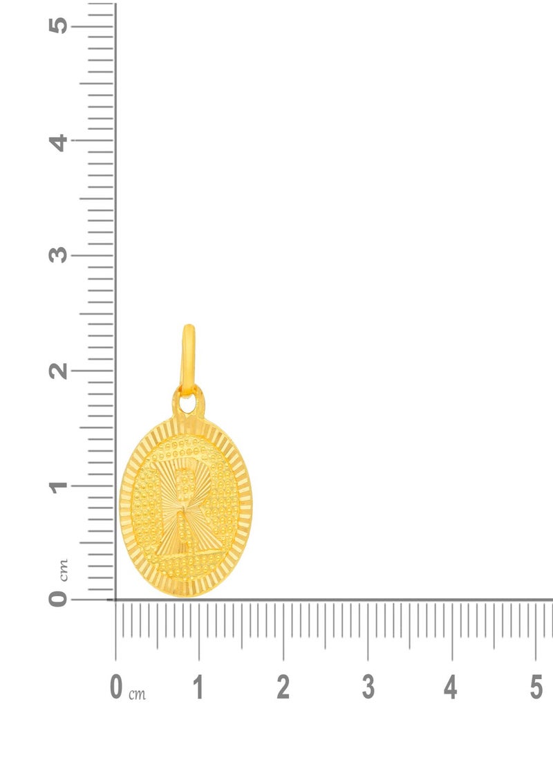 Malabar Gold and Diamonds 22k 916 Purity Gold Pendant for Women EMPN121RY  - Image 5