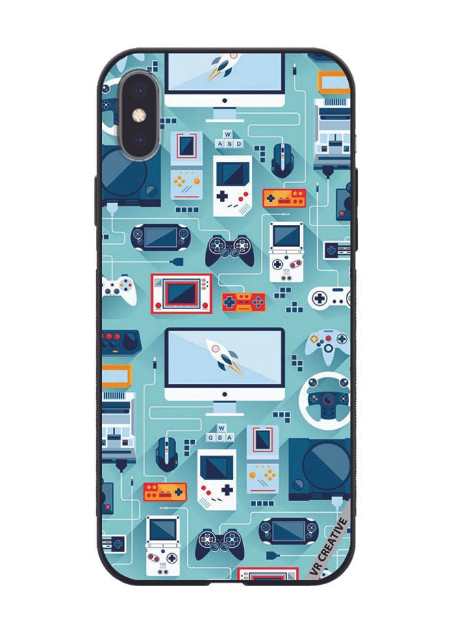 VR CREATIVE Protective Case Cover For Apple iPhone XS Max Technology Items Design Multicolour - Image 1