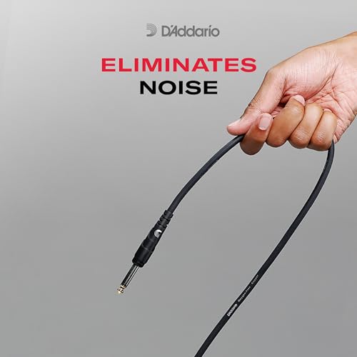Planet Waves كابل جيتار D'Addario Accessories - كابل جيتار - 1/4 بوصة ذكر إلى 1/4 بوصة ذكر - محمي لتقليل الضوضاء - السلسلة الكلاسيكية - 50 قدم/15.24 متر - نهايات مستقيمة - عبوة واحدة - Image 5