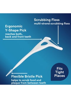 Dentek DenTek Complete Clean Easy Reach Floss Picks, No Break & No Shred Floss, 75 Count (Package May Vary)  - Image 4