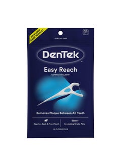 Dentek DenTek Complete Clean Easy Reach Floss Picks, No Break & No Shred Floss, 75 Count (Package May Vary)  - Image 1