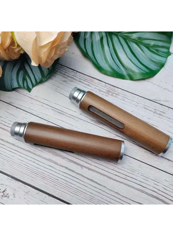 Wooden Car Ashtray With Anti Drop Design Smokeless Nozzle Portable Dust Free Magic Tool - Image 4