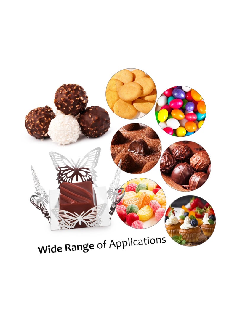 50 Pcs erfly Paper Cup Chocolate Tray Cupcake Dessert Candy Wrapping Wedding Liners Baking - Image 4