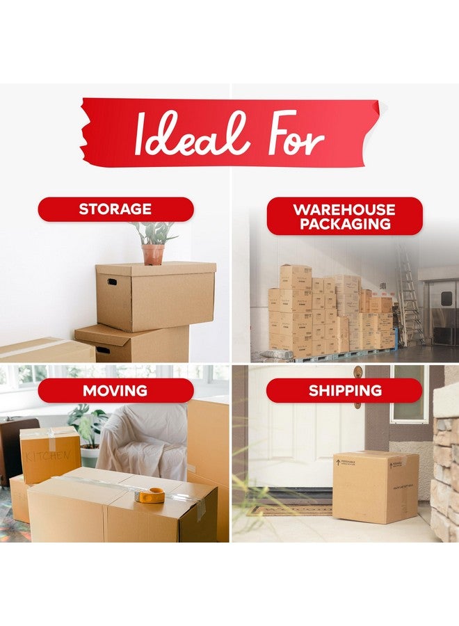 إكس فاستين شريط تغليف شفاف شديد التحمل، 2 بوصة × 55 ياردة، حزمة من 6 أشرطة تغليف شفافة ومقاومة للأشعة فوق البنفسجية، شريط بريدي شفاف متوافق مع لوائح البريد البريدي الأمريكية - Image 3