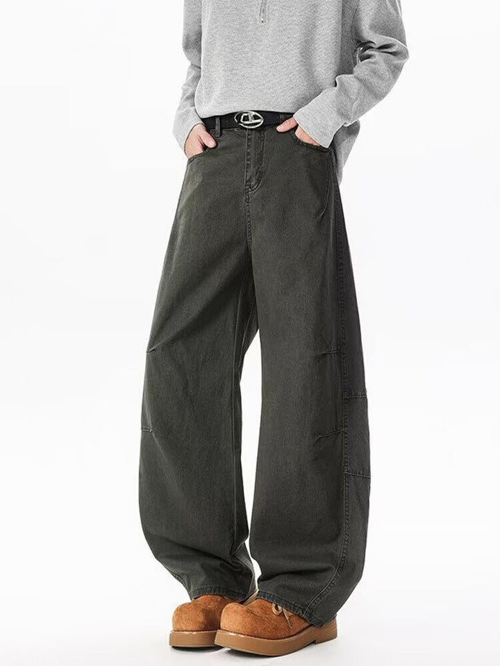 Unisex Classic Denim Jeans Loose Fit Daily Outdoor Wear - Image 1