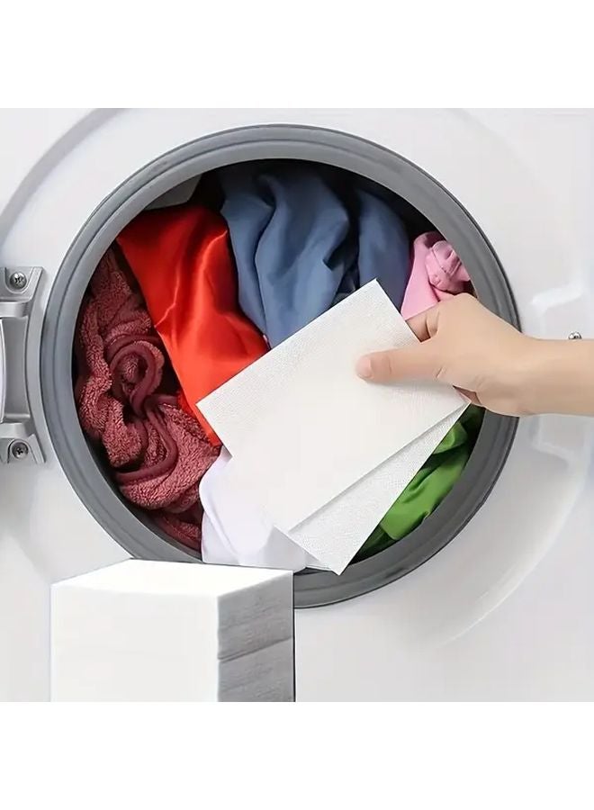 Okean 100 Sheets Laundry Detergent Cloth Anti Dye Transfer Non Fading Colorfast Fabric Fragrance Free - Image 3