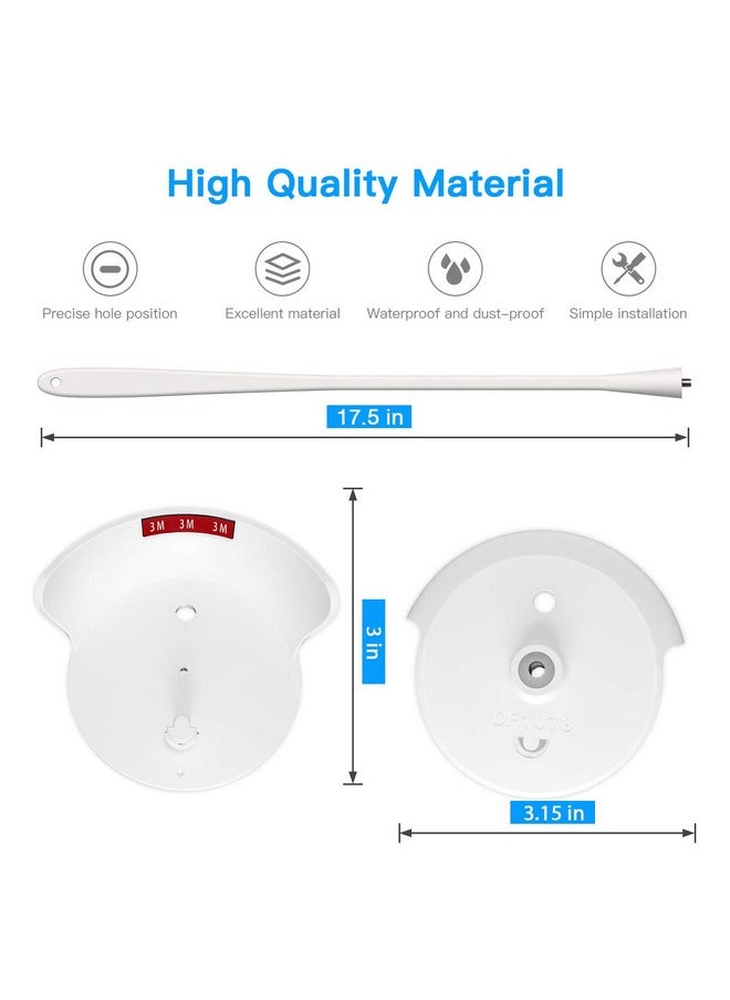 Koroao Koroao Universal Baby Monitor Mount for VAVA/Hipp Baby Monitor - Versatile for Any Other Cameras with 1/4 Screw Twist Holder Without Tools or Wall Damage(1-Pack,White)  - Image 1