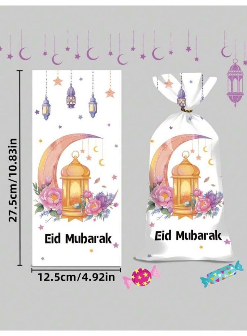 50 Pieces Eid Gift & Treat Bags for Candy, Gifts and Food Storage with Ties – Suitable for Parties and Events - Image 5