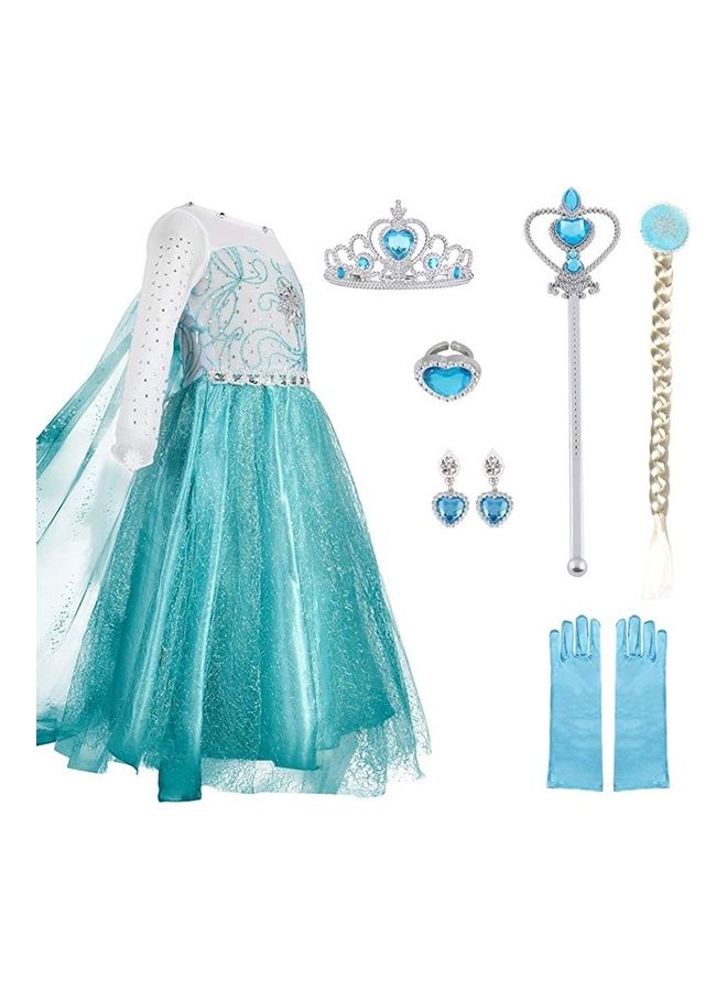 NIBEMINENT Fairy Tale Princess Costume With Accessory Set 140cm - Image 1
