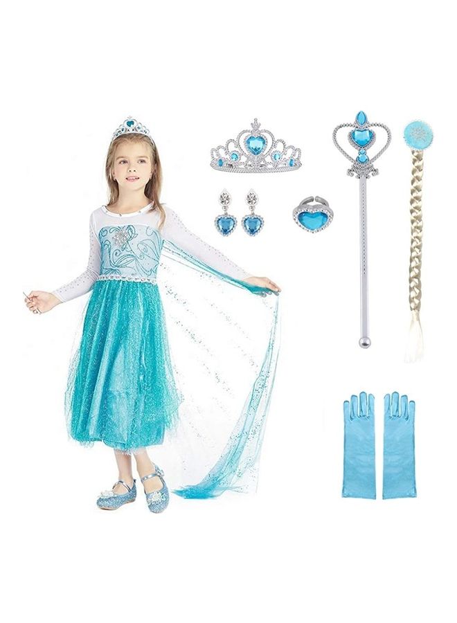 NIBEMINENT Fairy Tale Princess Costume With Accessory Set 140cm - Image 2