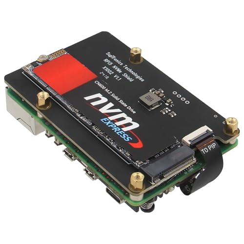 Geekworm X1002 PCIe to M.2 HAT NVMe SSD PIP PCIe Peripheral Bottom Board for Raspberry Pi 5 Support M.2 2230/2242/2260/2280 SSD - Image 1