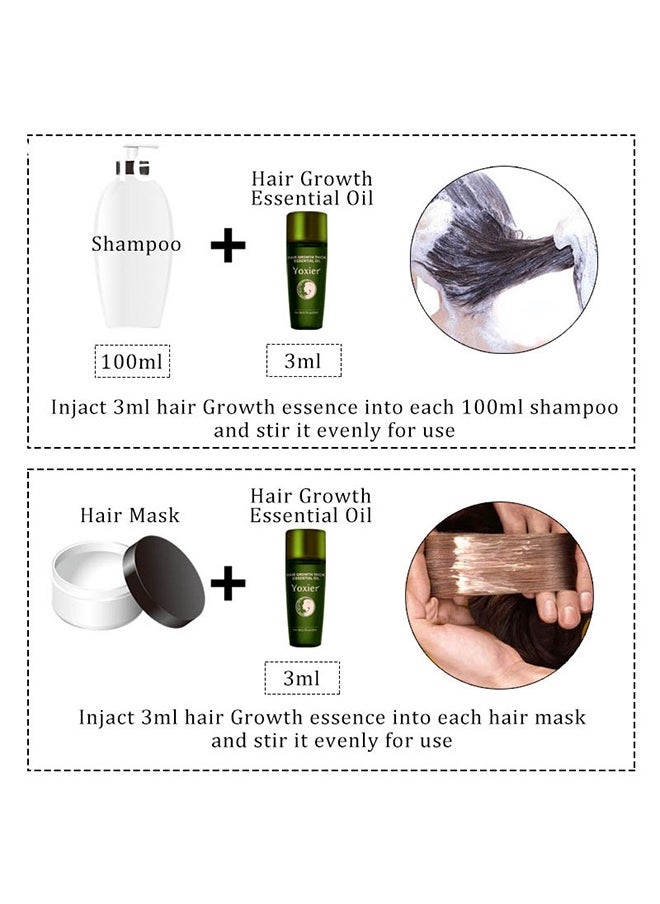 Yoxier - Hair Growth Thick Essential Oil，Natural Polygonum Multiflorum Hair Essential Oil, He Shou Wu For Man and Woman Hair Loss, Make Hair Smoother & Shinier 20ml - Image 1