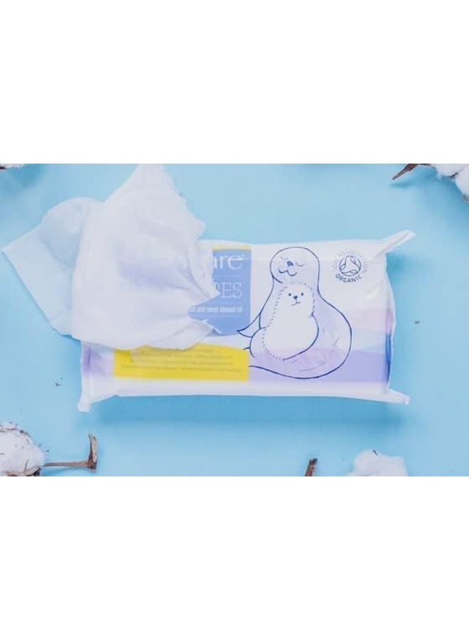 Natracare Organic Cotton Baby Wipes, 3 Pack (3 x 50 wipes) - Image 4
