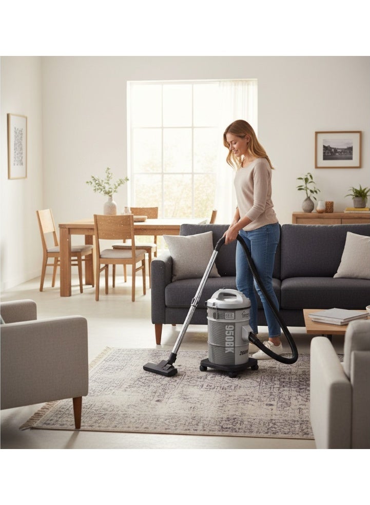 هوميترون مكنسة كهربائية أسطوانية الشكل 25L واط 2000 -HDV25L - Image 3