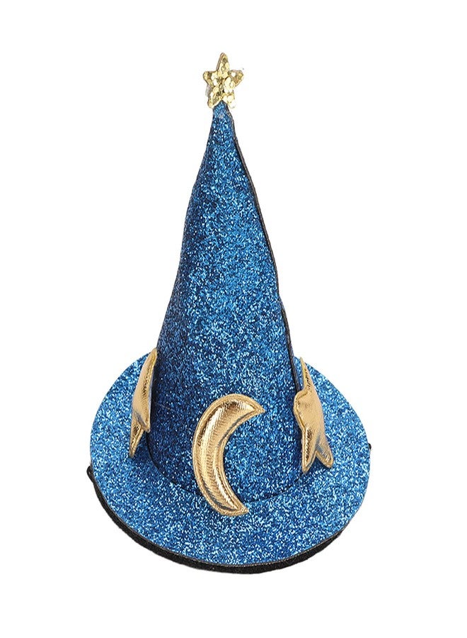 Zerodis Hamster Hat, Small Pet Halloween Costume Guinea Pig Wizard Hat Lizard Witch Head Accessories Hamster for Hedgehog Chinchilla Ferret (Blue) - Image 1