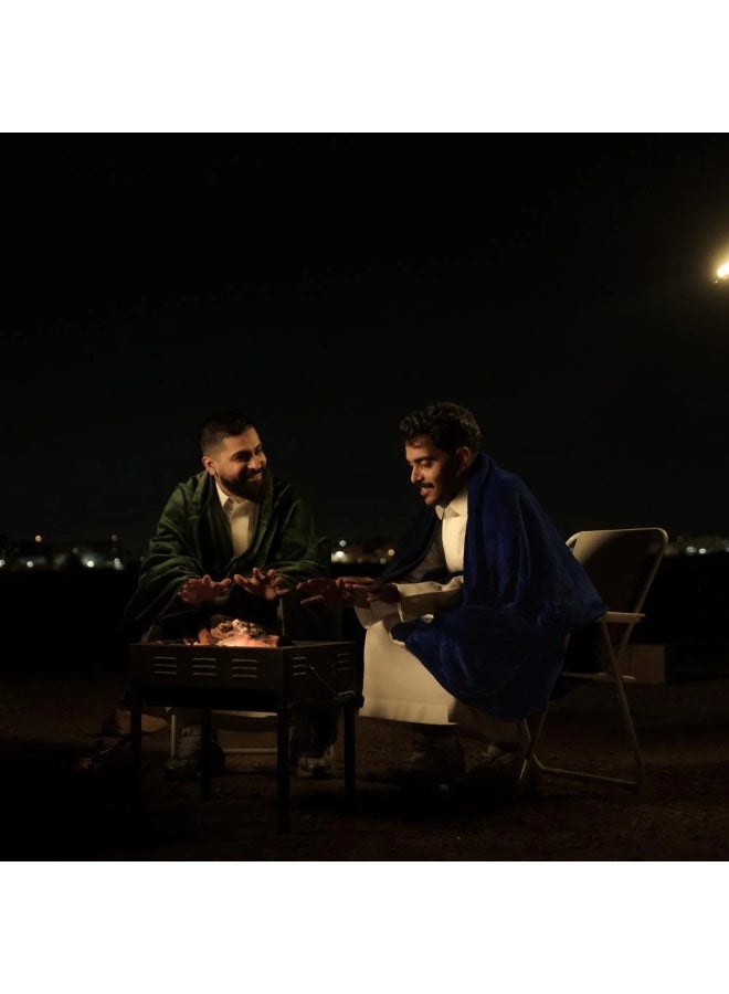 Neyam Nayam Winter Blanket made of 100% Polyester, size 200×150 cm – Soft and Comfortable Velvet Blanket, Double-Sided with Navy Color on Both Sides - Image 2