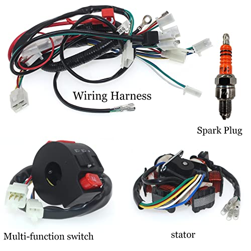 RUITONDA 125cc Wiring Harness 110cc ATV Wiring Harness Kit for Chinese ATV Wiring Harness Compatible with GY6 Taotao Kazuma Baja 50cc 70cc 90cc 110cc 125cc 150cc ATV Go Kart Scooter Pit Bike Quad Moped - Image 5