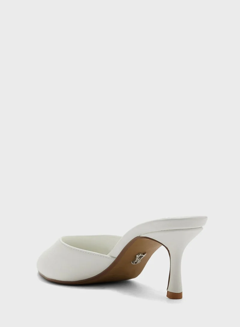 STEVE MADDEN Pointed Toe Mid Heel Pumps
