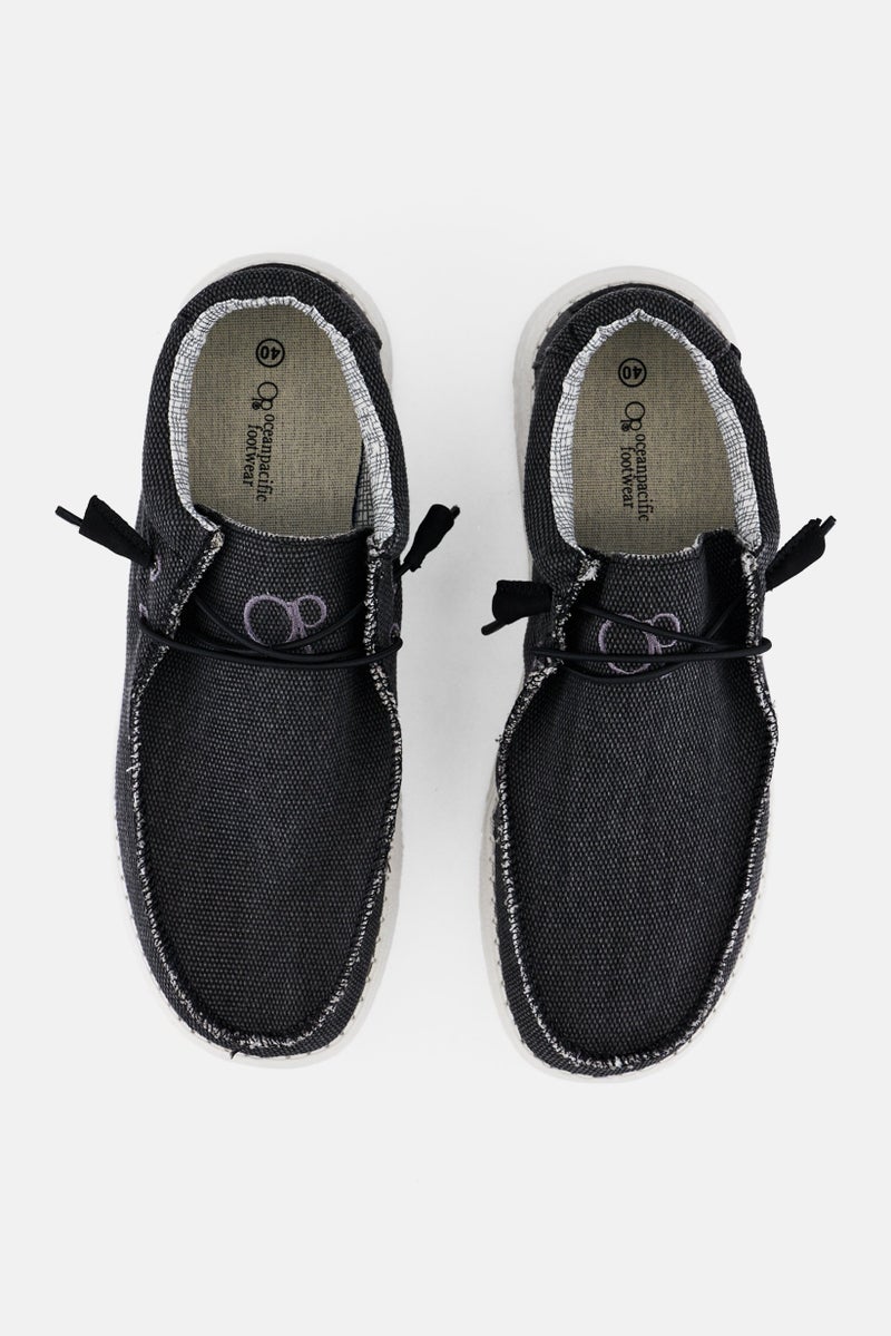 Ocean Pacific Men Lace Up Casual Shoes, Black - Image 3