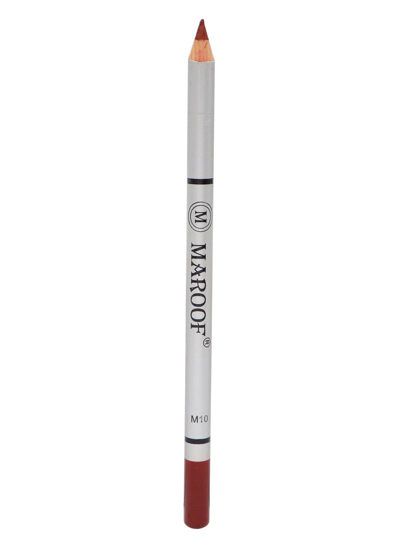 MAROOF Soft Eye and Lip Liner Pencil M10 Dark Red - Image 3