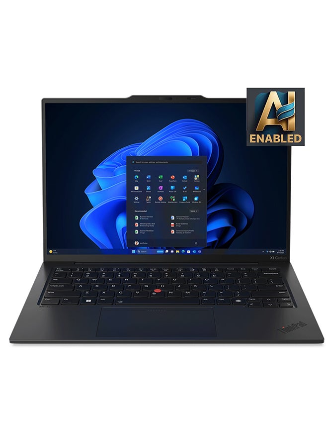 Lenovo ThinkPad X1 Carbon Gen 12 21KC004AUS Intel Core Ultra 7 165U vPro, 14â€³ WUXGA (1920 x 1200), IPS Touch display, 32GB RAM, 1TB SSD, Windows 11 Pro English Black - Image 1