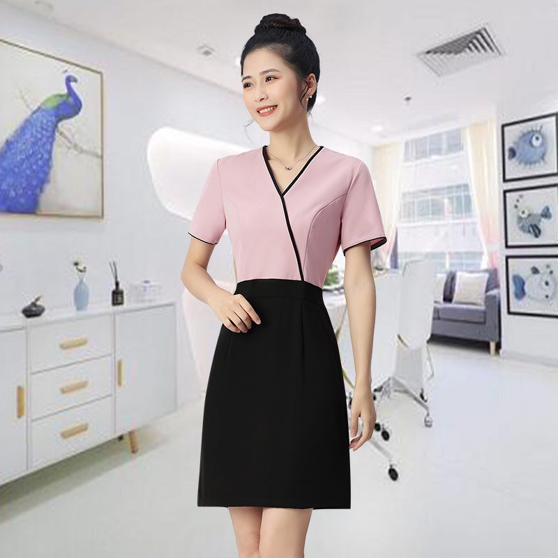 2024 Autumn New Beauty Salon Overalls Female Beautician Skin Management Spa Health Salon Simple Temperament Outfit - Image 1