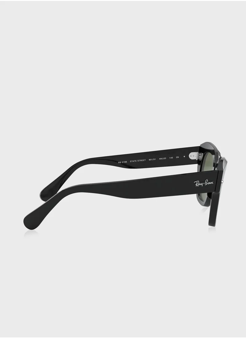 Ray-Ban 0Rb2186 State Street Square Sunglasses