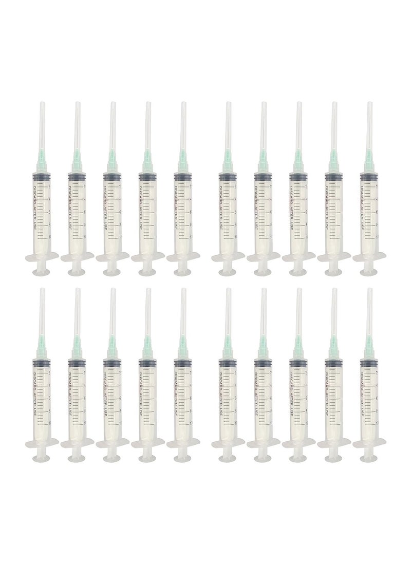 King Mariot - Pack of 20 Disposable Syringe 1ml With 26g x 1/2" Needle Leur Lock (0.45x13mm) | Non pyrogenic + Non Toxic - Image 1