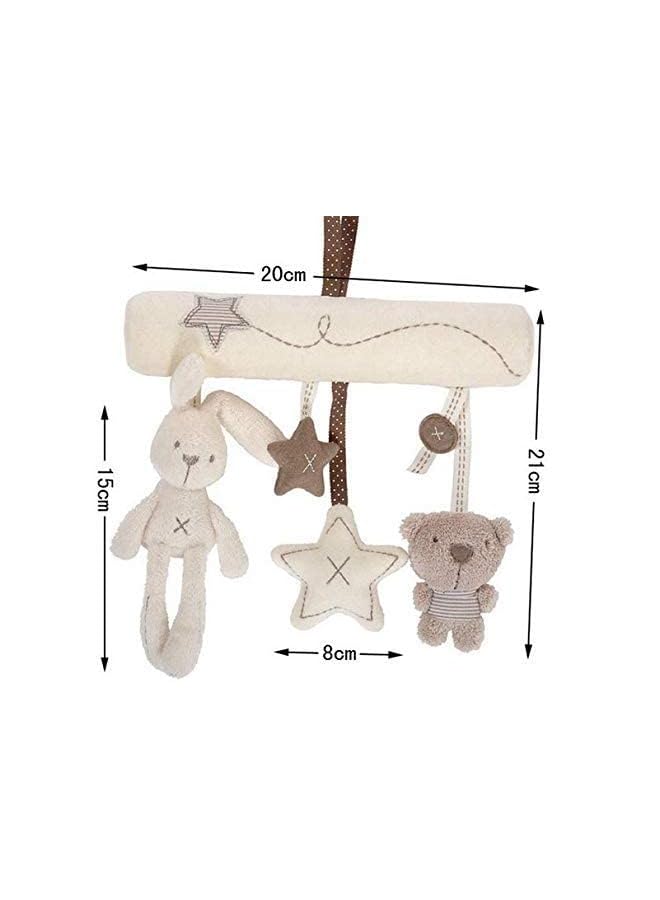 IAF Mobile Musical Crid Bed Toy Newborn Bear Plush Stuffed Rattles For Stroller Baby Toys - Image 2