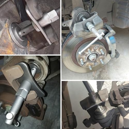 Tioollev Car Brake Piston Wind Back Tool, 3pcs/Set Brake Caliper Piston Rewind Tool, Auto Rear Brake Pad Wind Back Tool, Brake Caliper Wind Back Tool for Replacement of Rear Brake Pad (Black) - Image 4