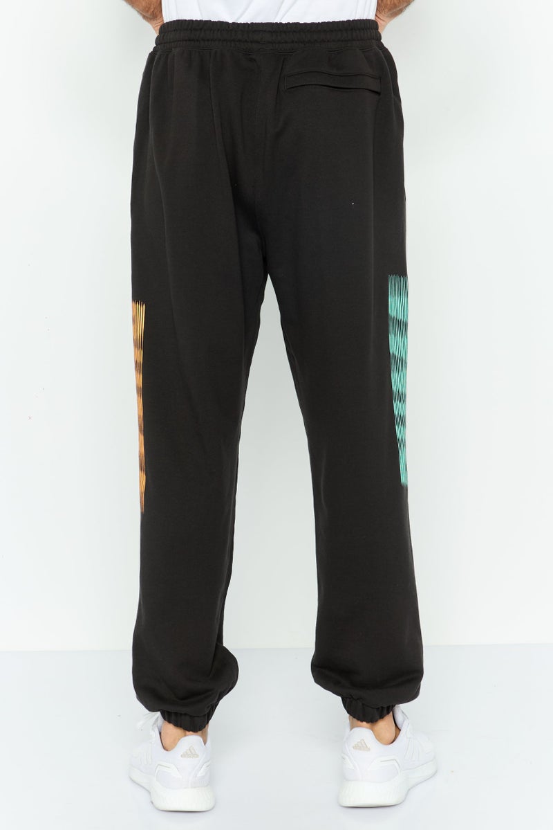 PUMA Men Relaxed Fit Training Sweatpants, Black Combo  - Image 3