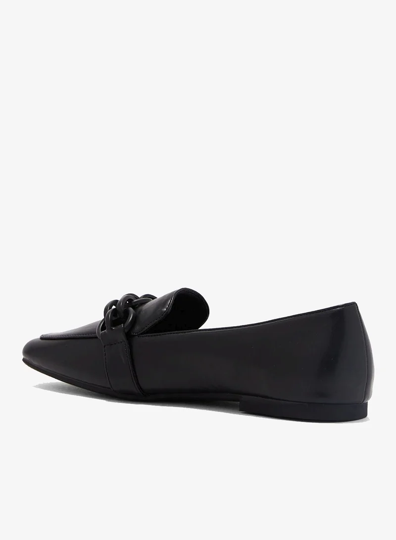 Ella Black Pointed Toe Loafers for Women | Best Price UAE