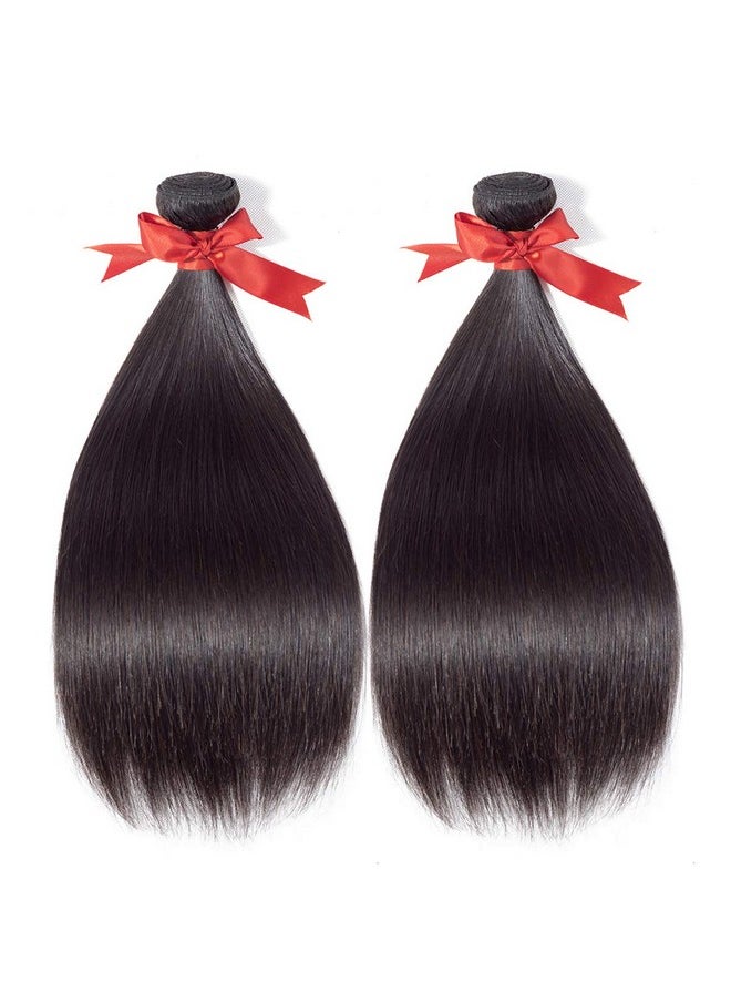 Beauhair - Brazilian Straight Hair 3 Bundles With Frontal Closure(20 22 24+18Frontal) 13X4 Ear To Ear Lace Frontal Closure With Bundles Unprocessed Virgin Human Hair Bundles With Frontal Natural Color - Image 1