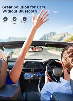 JOYROOM Car Bluetooth 5.3 Receiver for Car AUX Bluetooth Adapter for Car 3.5mm Jack,ENC Noise Cancellation with Built-in Microphone Aux Input for Car Speaker Hands-Free Call Home Stereo Wired Headphones  - Image 4