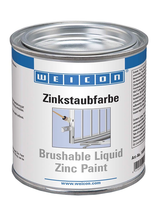 WEICON Brushable Zinc Paint 375 ml Rust and Corrosion Protection for Metal Surfaces - Image 1