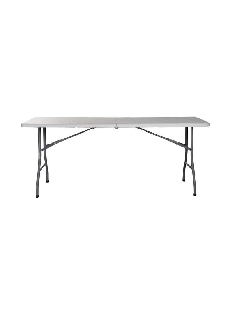 Marcolo 240cm Folding Table – Heavy Duty, Portable, Centerfold Design, Extra-Large Plastic Table for Events, Catering, Office & Outdoor Use - Image 4