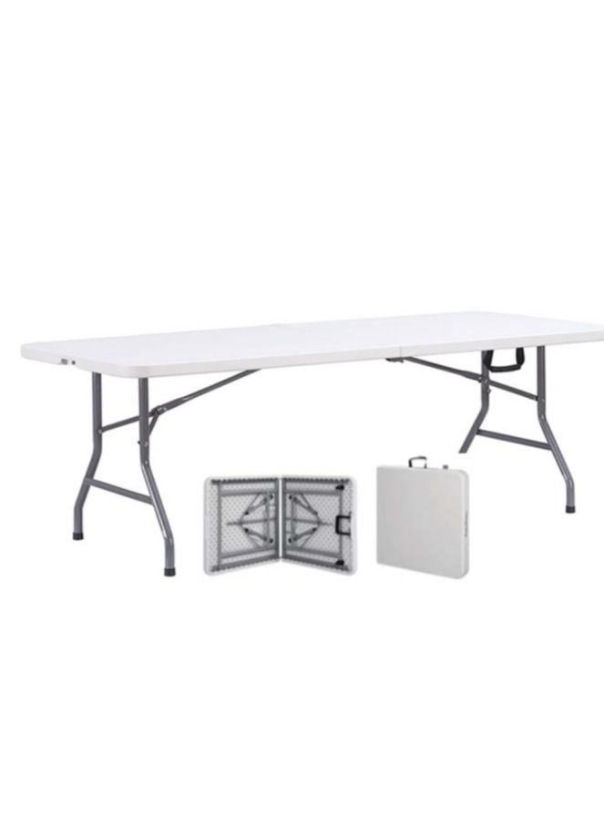 Marcolo 240cm Folding Table – Heavy Duty, Portable, Centerfold Design, Extra-Large Plastic Table for Events, Catering, Office & Outdoor Use - Image 3