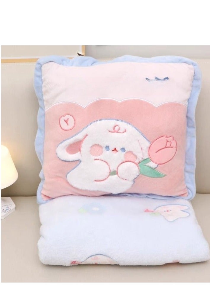 Pillow And Blanket Can Be Used For Both Car And Sofa Cushions, Suitable For Travel, Airplanes, Trains, Beds, Offices, And Rest  - Image 1