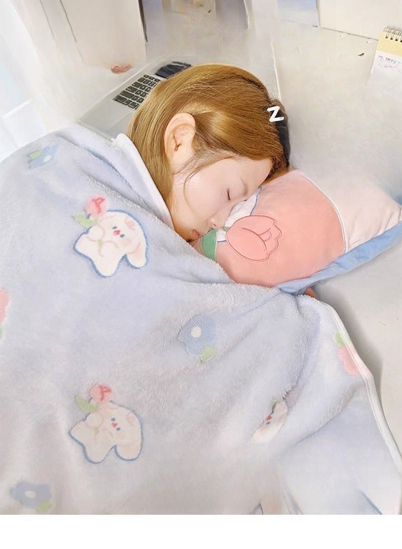 Pillow And Blanket Can Be Used For Both Car And Sofa Cushions, Suitable For Travel, Airplanes, Trains, Beds, Offices, And Rest  - Image 4