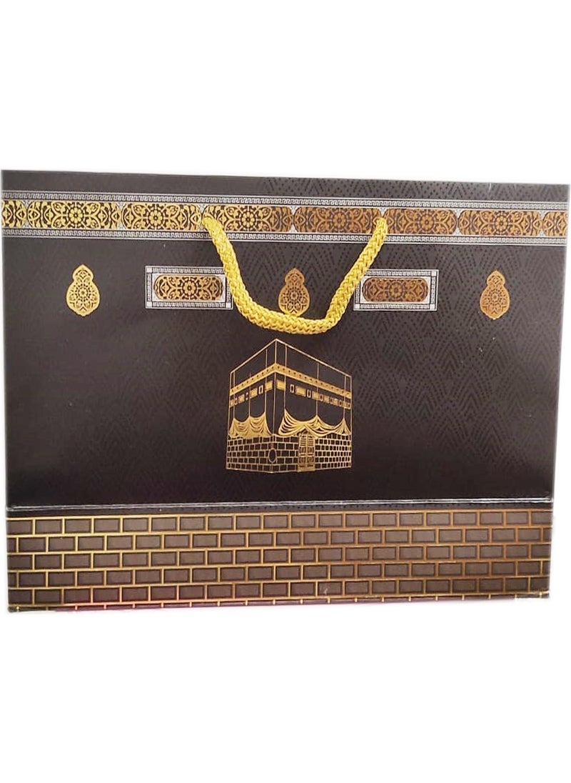 luxurianthome - Large Size Kaaba Patterned Bag Hajj-Umrah Souvenir 25 Pieces 30X20X10 cm - Image 1